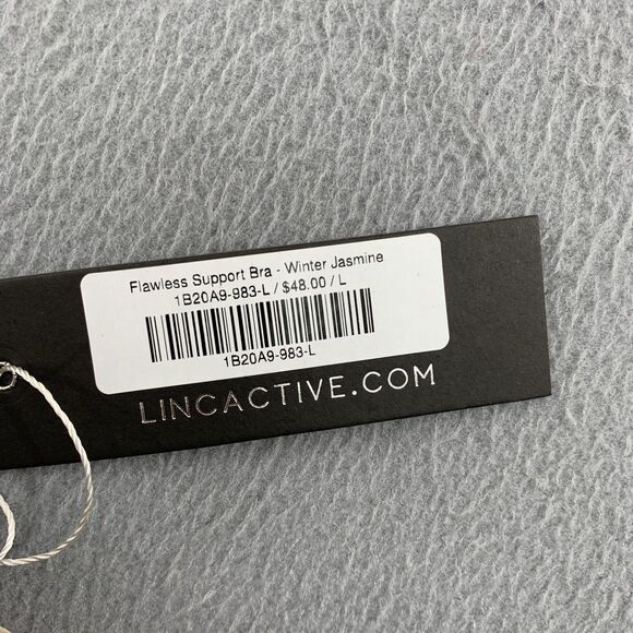 LINC Flawless Support Bra Womens Large Winter Jasmine Floral Adjustable MSRP $48 - Picture 2 of 13